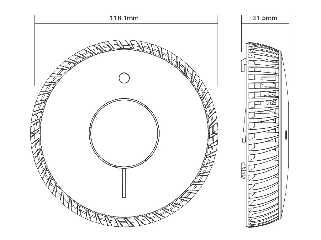 Rauchmelder mit wechselbaren Batterien