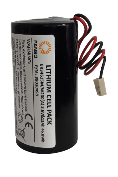 Batterie für Visonic Sirene 710, 720, 730, 730-8AC